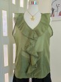 Blusa Verde Volant