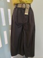 Pantalone Marrone Cintura Paglia
