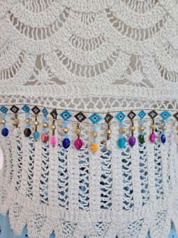 Top In Maglia Bianco Con...
