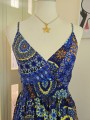 Abito India Blu/Giallo