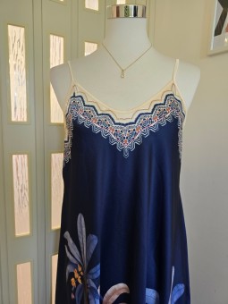 Abito Blu Floreale
