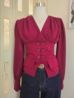 Blusa Bordeaux
