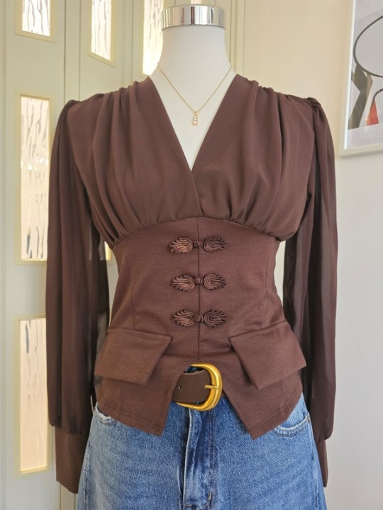 Blusa Marrone