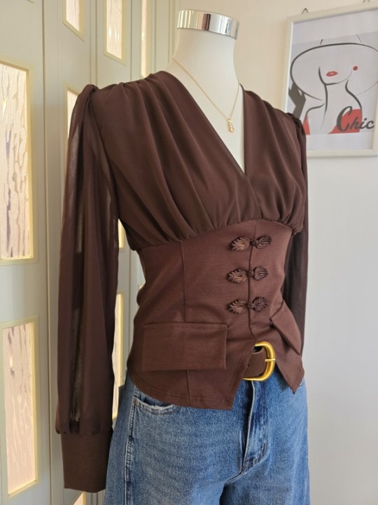 Blusa Marrone