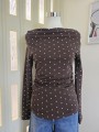 Maglia a Pois Marrone