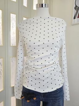 Maglia a Pois Bianca