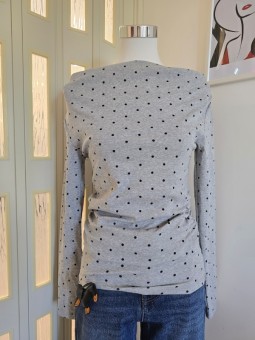 Maglia a Pois Grigia