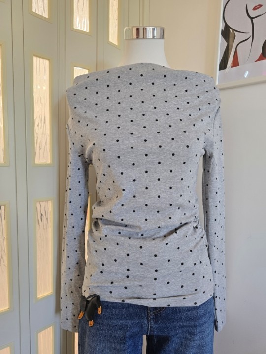Maglia a Pois Grigia