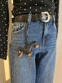 Jeans Straight con Cane