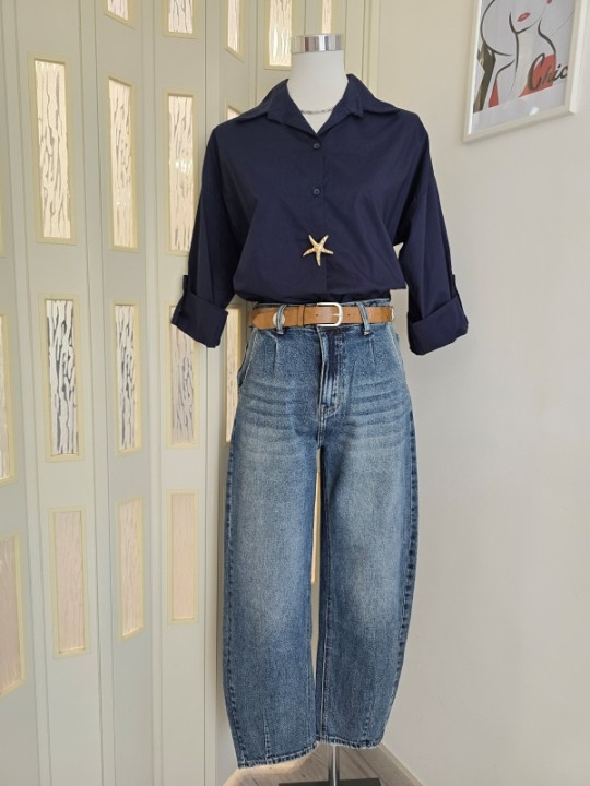 Jeans Mom Fit + Cintura