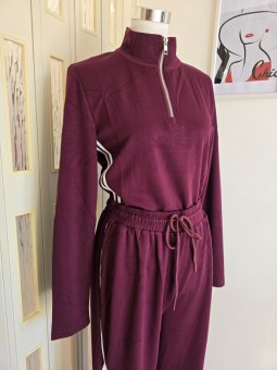 Tuta Streetwear Bordeaux