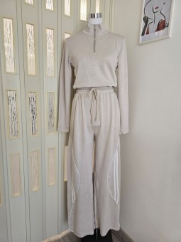 Tuta Streetwear Beige Chiaro