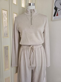 Tuta Streetwear Beige Chiaro