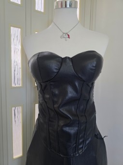 Corsetto Pelle Nero