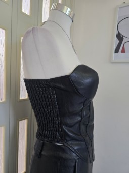 Corsetto Pelle Nero