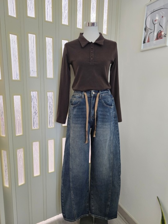 Jeans Barrel Con Coulisse