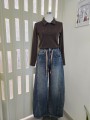 Jeans Barrel Con Coulisse