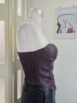 Corsetto Pelle Burgundy