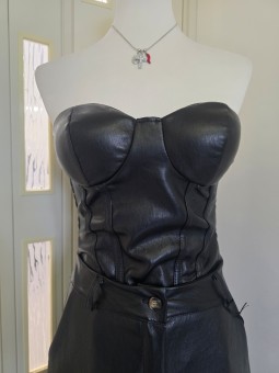 Corsetto Pelle Nero