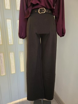 Pantalone Marrone A Palazzo