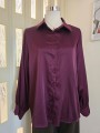 Camicia Satin Bordeaux