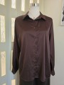Camicia Satin Marrone