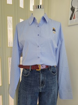 Camicia A Righe Orso
