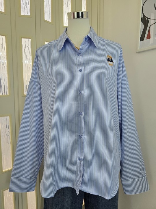 Camicia A Righe Orso