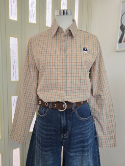 Camicia Quadretti Beige Orso