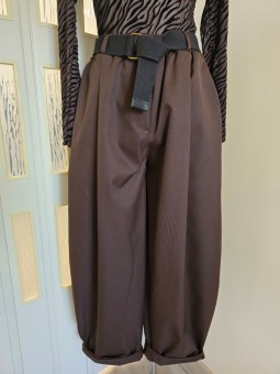 Pantalone Marrone Balloon