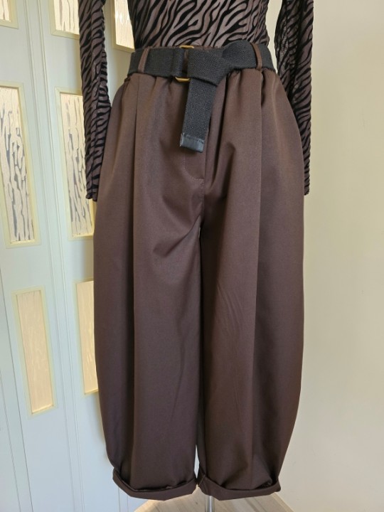 Pantalone Marrone Balloon